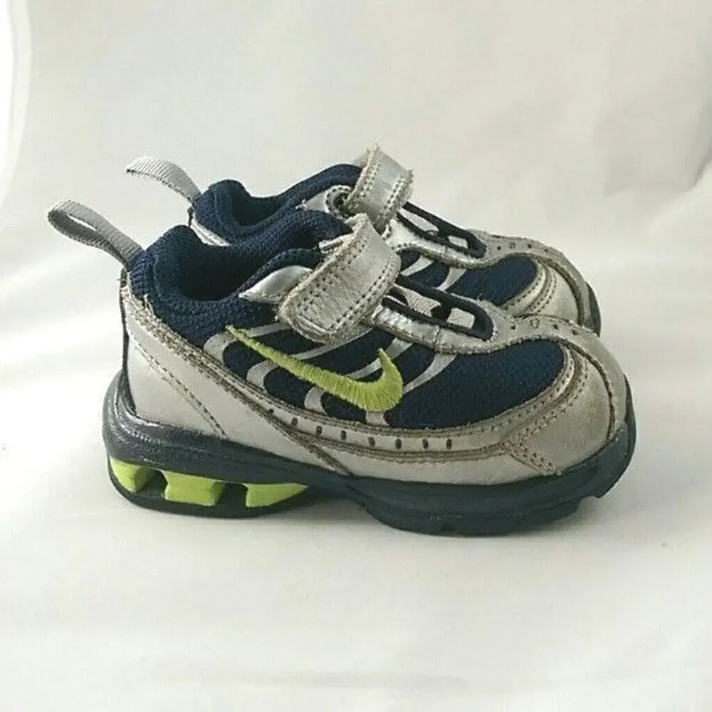Nike Reax Toddler Shoes Blue Grey Green - 325236-431 - Size 5C